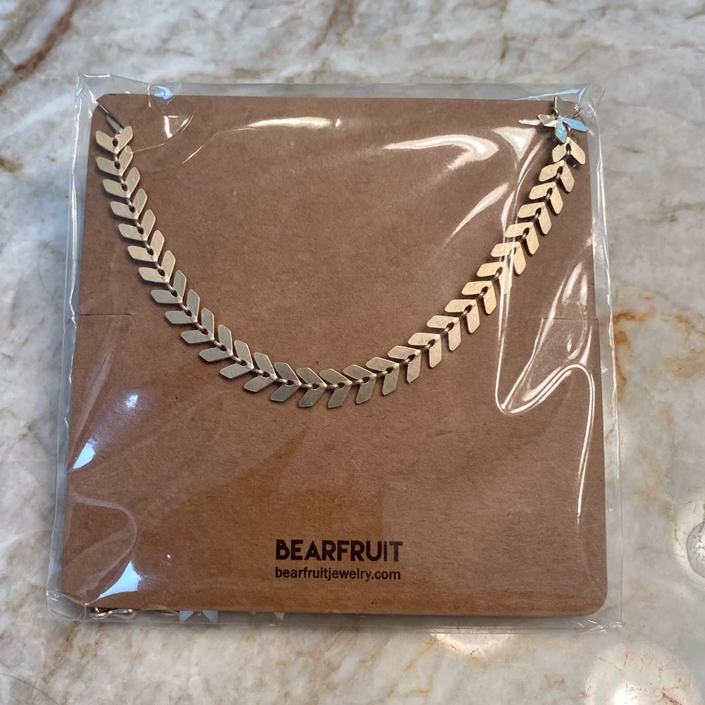 Bearfruit Gold Chevron Necklace